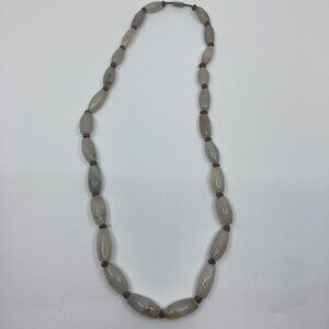Vintage Agate Bead Necklace Bohemian Style